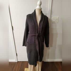 Jason Wu Longline Black Sweater Cardigan Size M